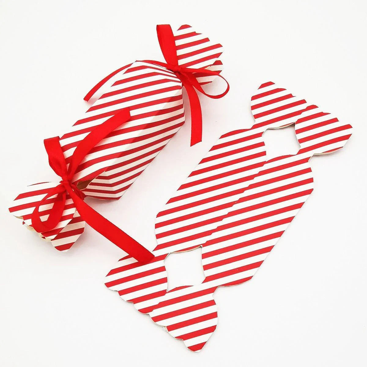 Candy Shaped Gift Box 50PCS Paper with 100PCS Ribbons for Gifts