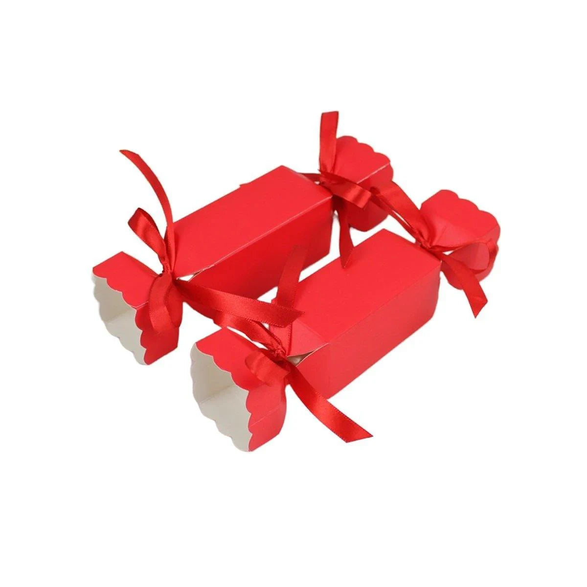 Candy Shaped Gift Box 50PCS Paper with 100PCS Ribbons for Gifts