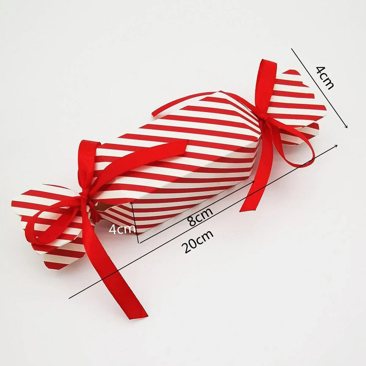 Candy Shaped Gift Box 50PCS Paper with 100PCS Ribbons for Gifts