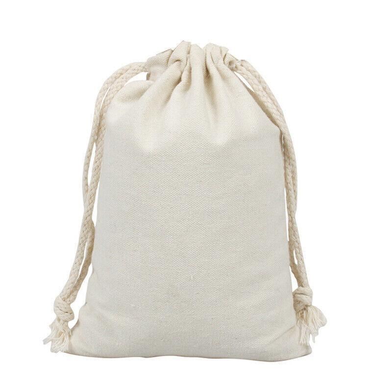 Canvas Bags 10-100pcs Drawstring Storage Bag - Discount Packaging Warehouse
