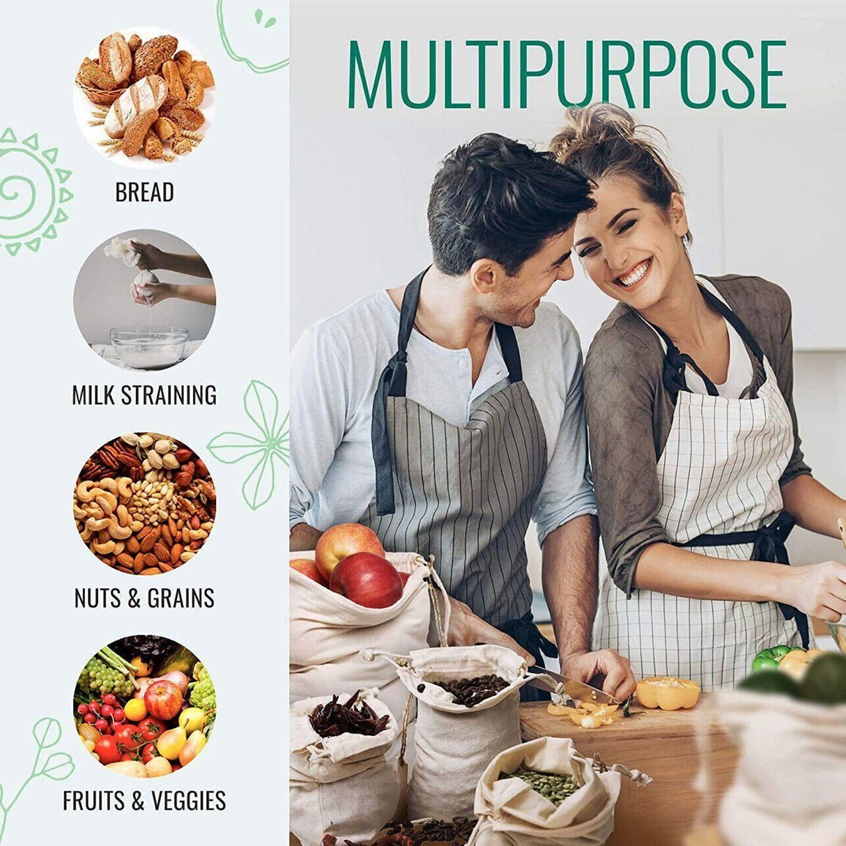 Canvas Bags 10-100pcs Drawstring Storage Bag - Discount Packaging Warehouse