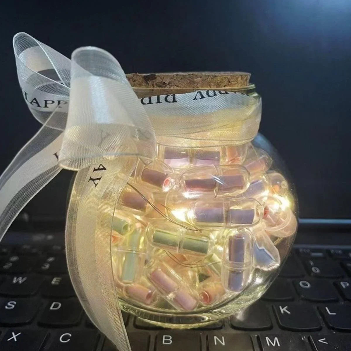 Transparent Capsule Shell Plastic Empty Storage Box 100PCS