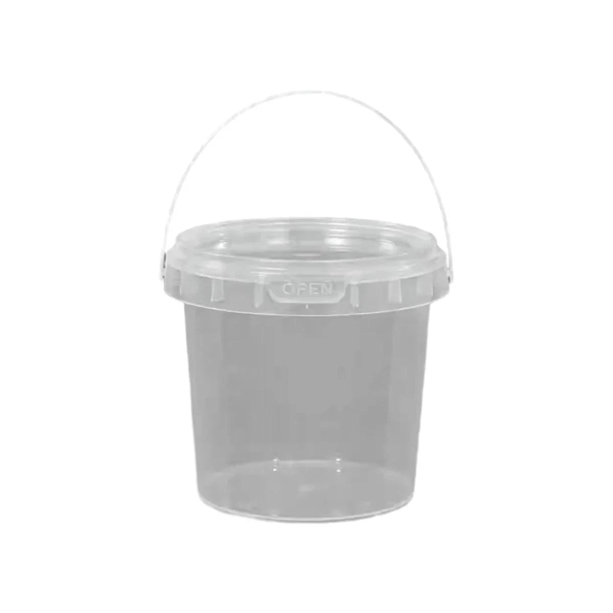 Plastic Round Bucket with Lid 20PCS