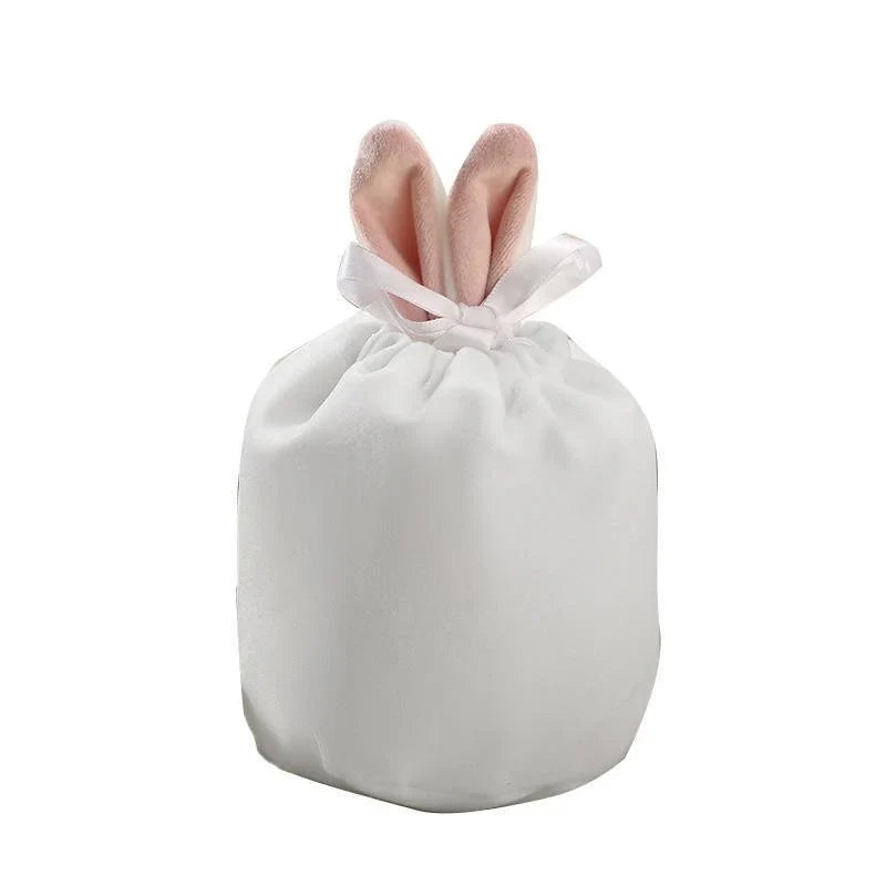 A collection of colorful Easter gift bags filled with holiday treats and goodies.