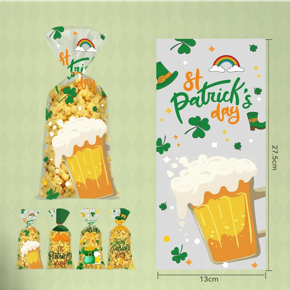 Celebrate with Festive St. Patrick's Day Cookie Bags