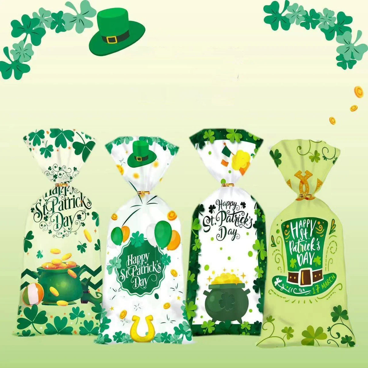 Celebrate with Festive St. Patrick's Day Cookie Bags