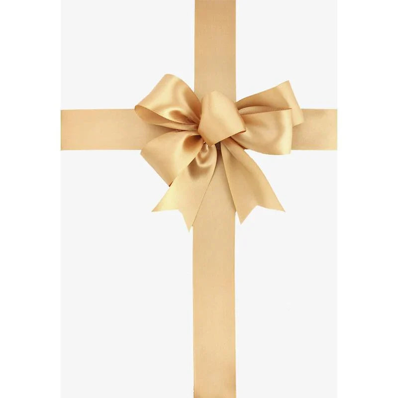 Luxurious and versatile gold ribbon for decorating and crafting.