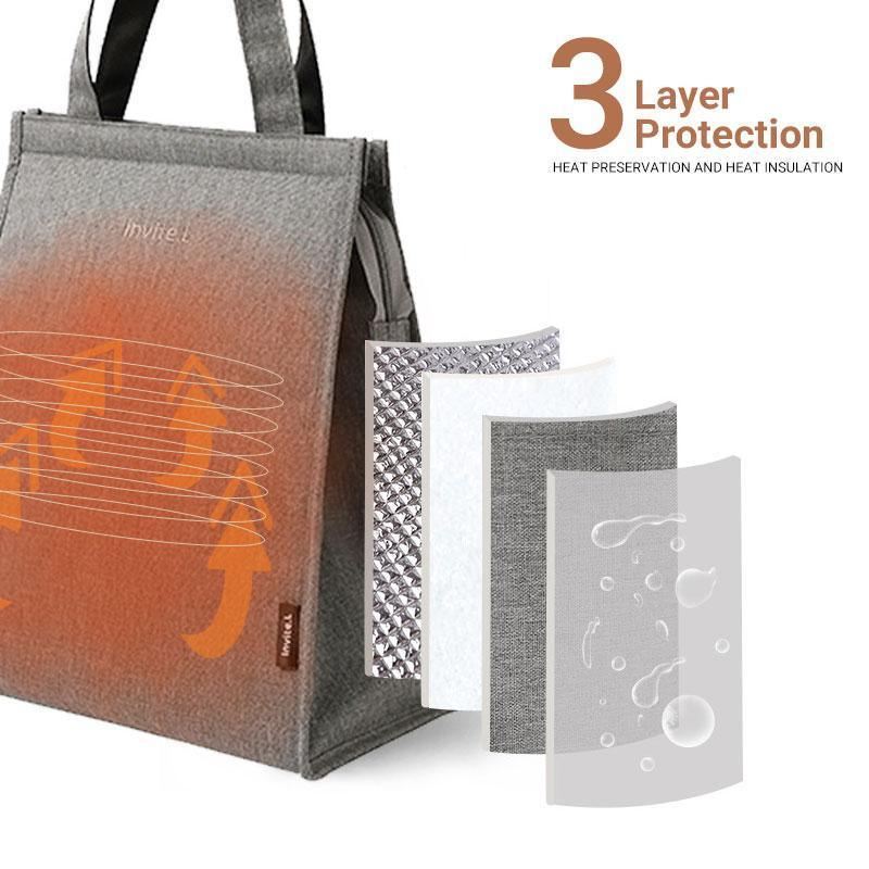 Chic and functional insulated lunch handbag for daily use