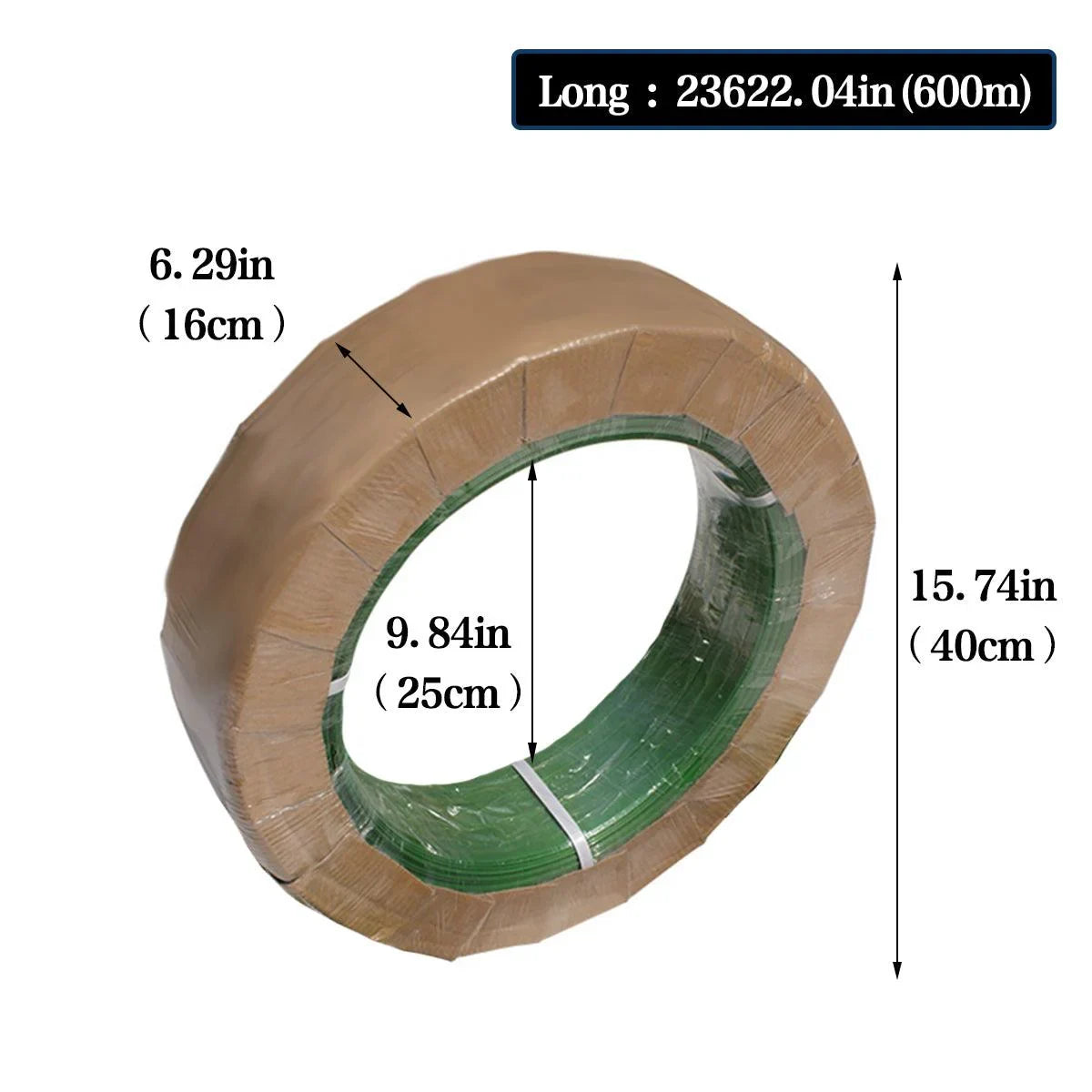 Plastic Green Packing Strap Heavy Duty Banding Belt 1Roll