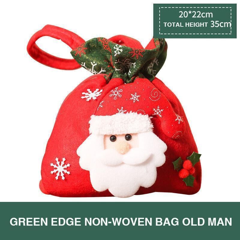 Christmas Gift Bags 1PC 20x22cm 4Styles Flannelette - Discount Packaging Warehouse