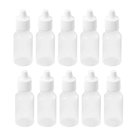 Clear Plastic Empty Dropper Bottles 50PCS 5ml PE - Discount Packaging Warehouse