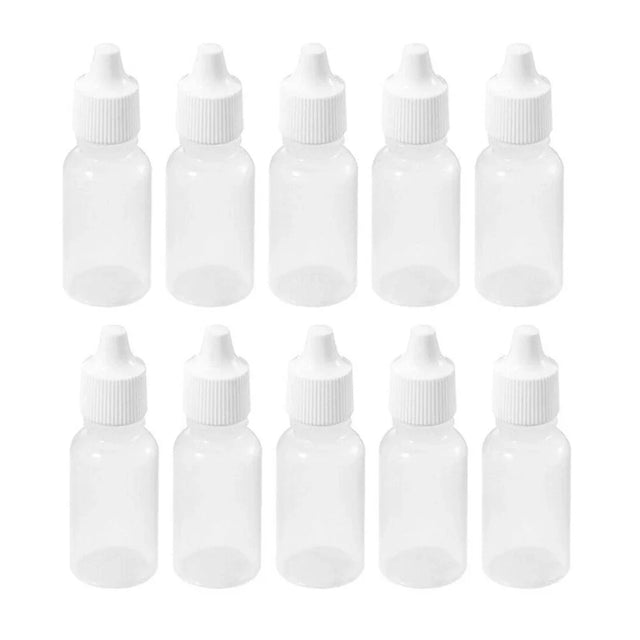 Clear Plastic Empty Dropper Bottles 50PCS 5ml PE - Discount Packaging Warehouse