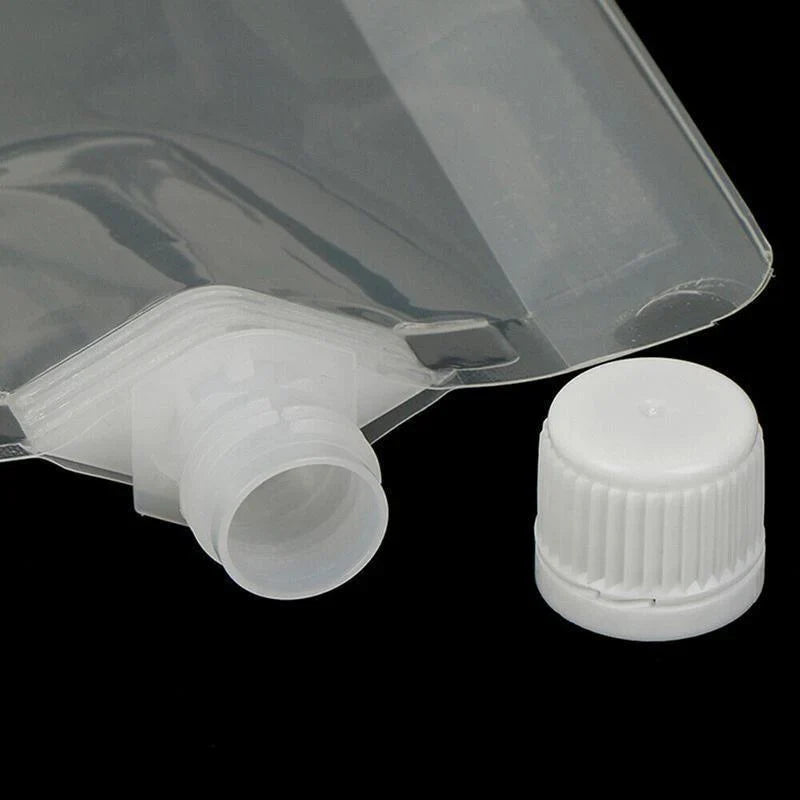Clear Plastic Flask 20PCS PE Leak-Proof Bags for Outdoor Events