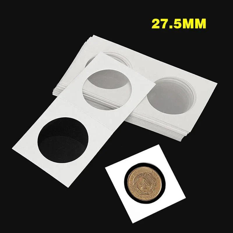 Coin Holders 50PCS 27.5mmx10cm Clear Window Display Storage Cases - Discount Packaging Warehouse