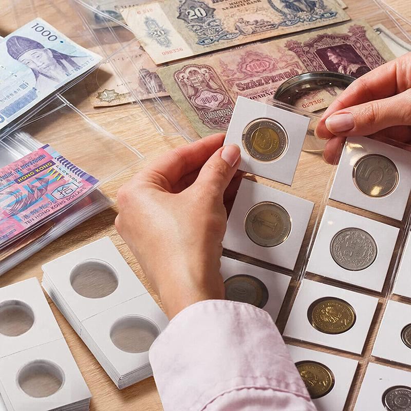 Coin Holders 50PCS 27.5mmx10cm Clear Window Display Storage Cases - Discount Packaging Warehouse