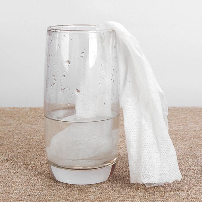 Compressed Towels 200PCS White Tablet Wash Cloth Spunlace Nonwoven Fabric - Discount Packaging Warehouse