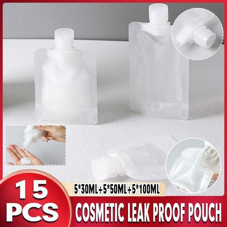 Eco-friendly refillable squeeze pouch with secure cap