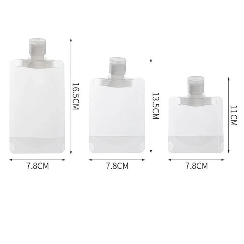 Eco-friendly refillable squeeze pouch with secure cap