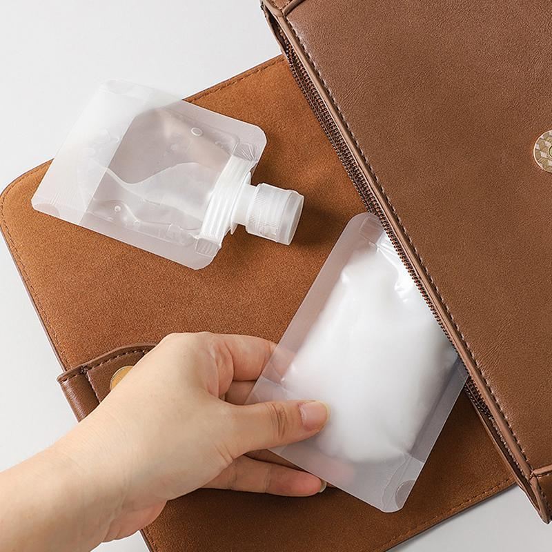 Eco-friendly refillable squeeze pouch with secure cap