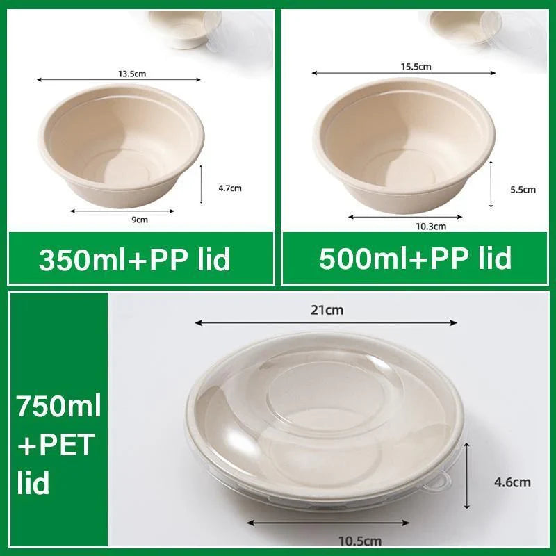 Salad bowl with secure lid for fresh meals