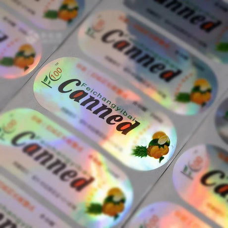 Custom Holographic Paper Stickers - Discount Packaging Warehouse