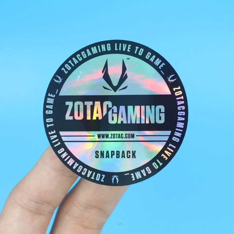 Custom Holographic Paper Stickers - Discount Packaging Warehouse