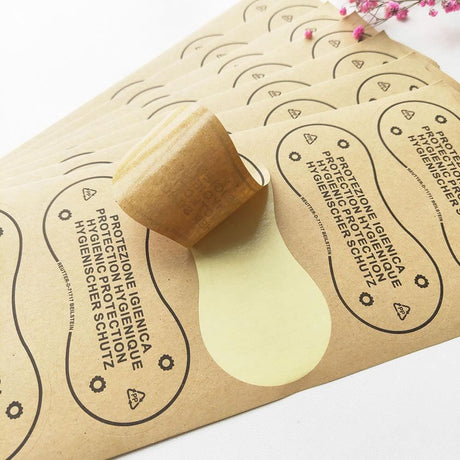 Custom Kraft Paper Stickers - Discount Packaging Warehouse