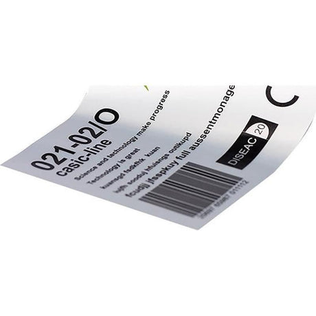 Custom Matte Silver Paper Stickers - Discount Packaging Warehouse