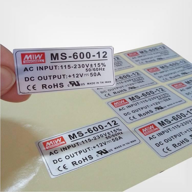 Custom Matte Silver Paper Stickers - Discount Packaging Warehouse