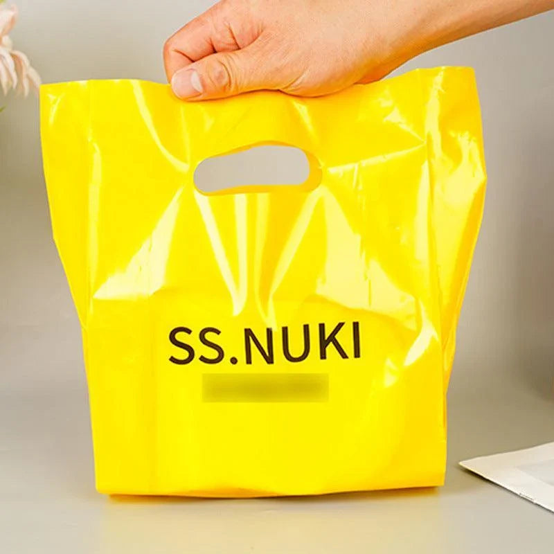 Custom Plastic Loop Handle Bags - Discount Packaging Warehouse