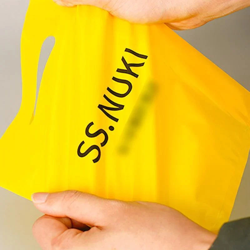 Custom Plastic Loop Handle Bags - Discount Packaging Warehouse