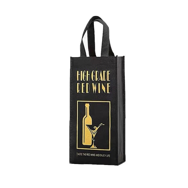 Custom Single Bottle Wine Tote Bags - Discount Packaging Warehouse