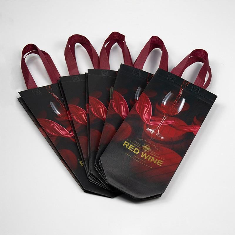 Custom Single Bottle Wine Tote Bags - Discount Packaging Warehouse