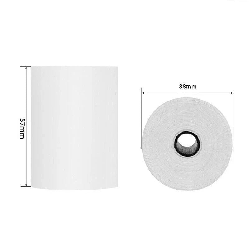 Direct Thermal Labels 100Rolls D38*57mm White 60GSM - Discount Packaging Warehouse