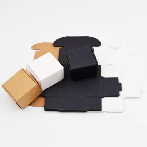 Front view of a high-quality paper box in a minimalistic design