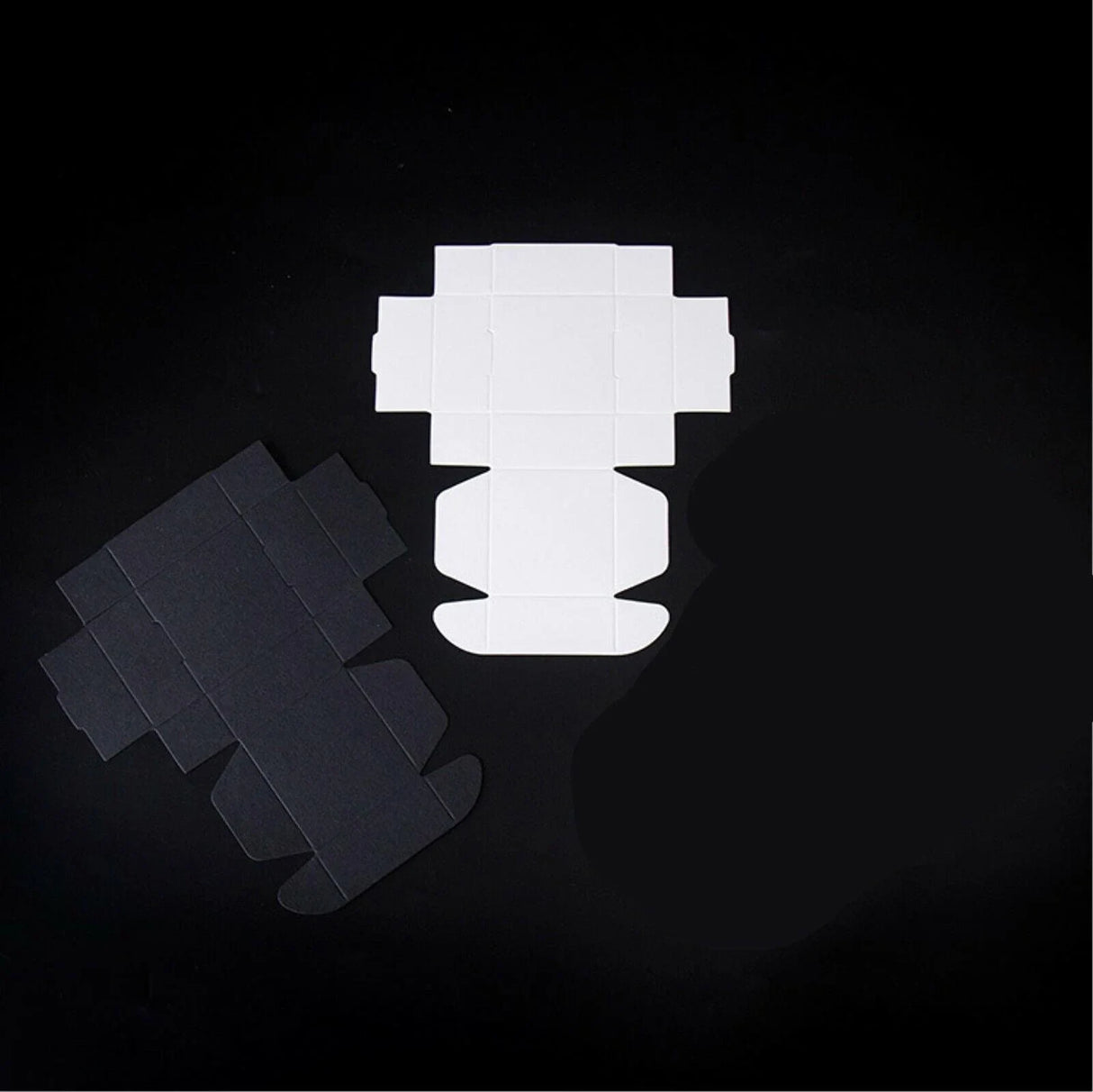 Front view of a high-quality paper box in a minimalistic design