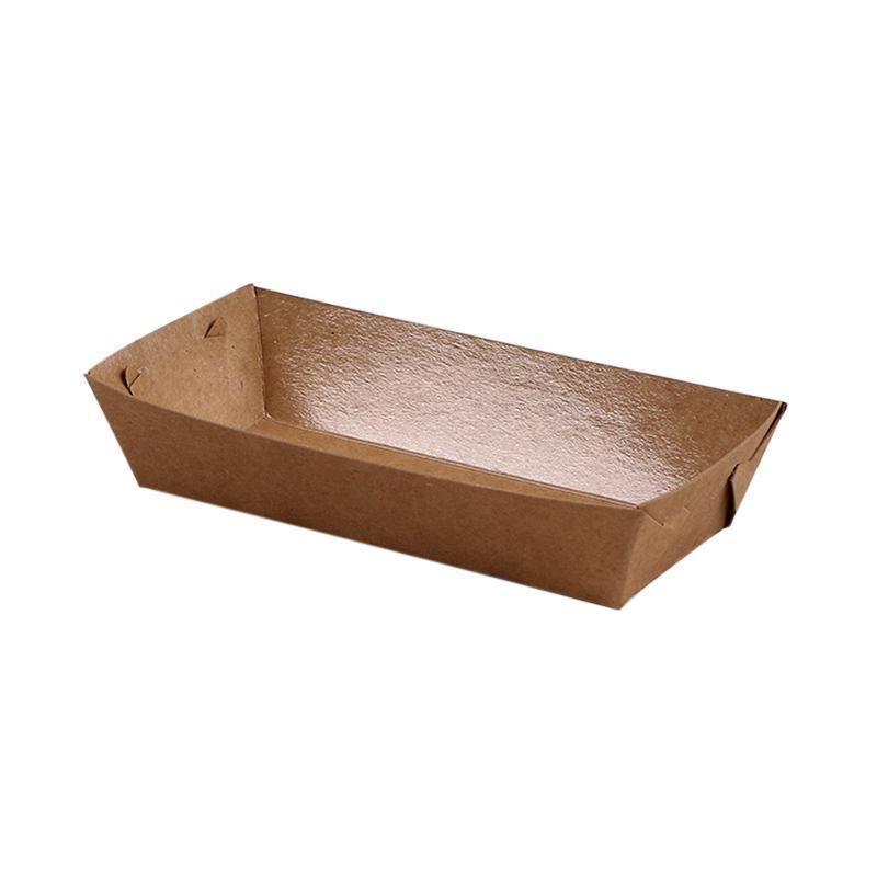 Disposable Kraft Food Trays 500PCS 5Sizes Takeaway Container - Discount Packaging Warehouse