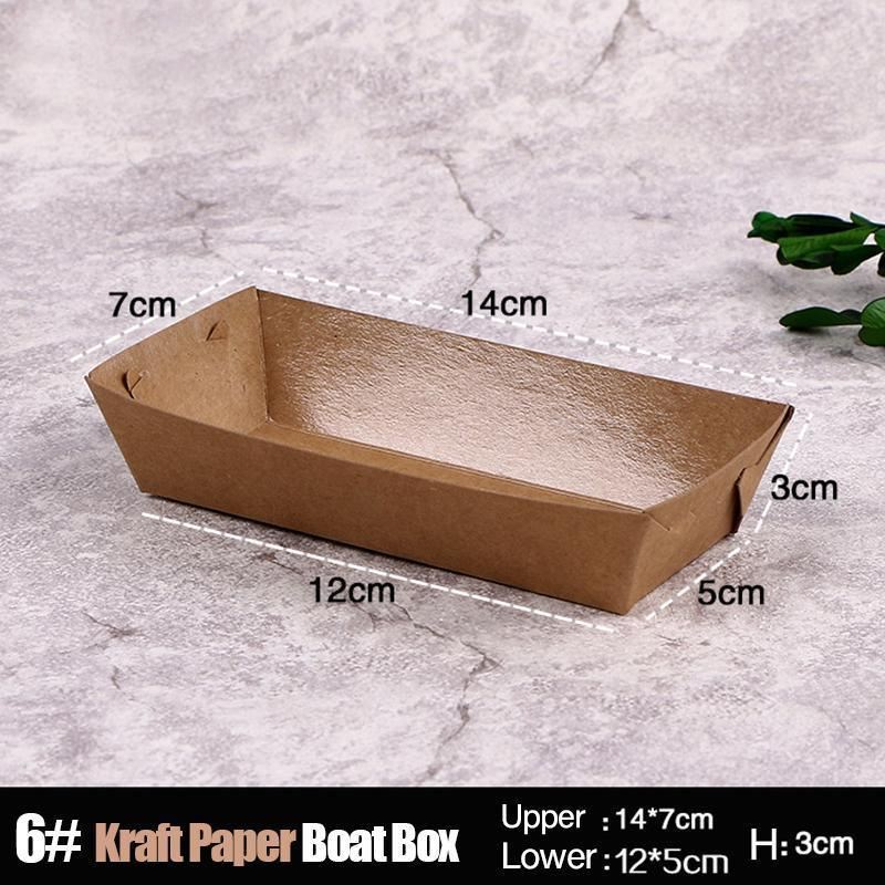Disposable Kraft Food Trays 500PCS 5Sizes Takeaway Container - Discount Packaging Warehouse