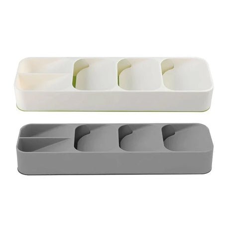 Drawer Cutlery Storage Organiser 1PC 2Colours PP Utensil Divider Organizer - Discount Packaging Warehouse