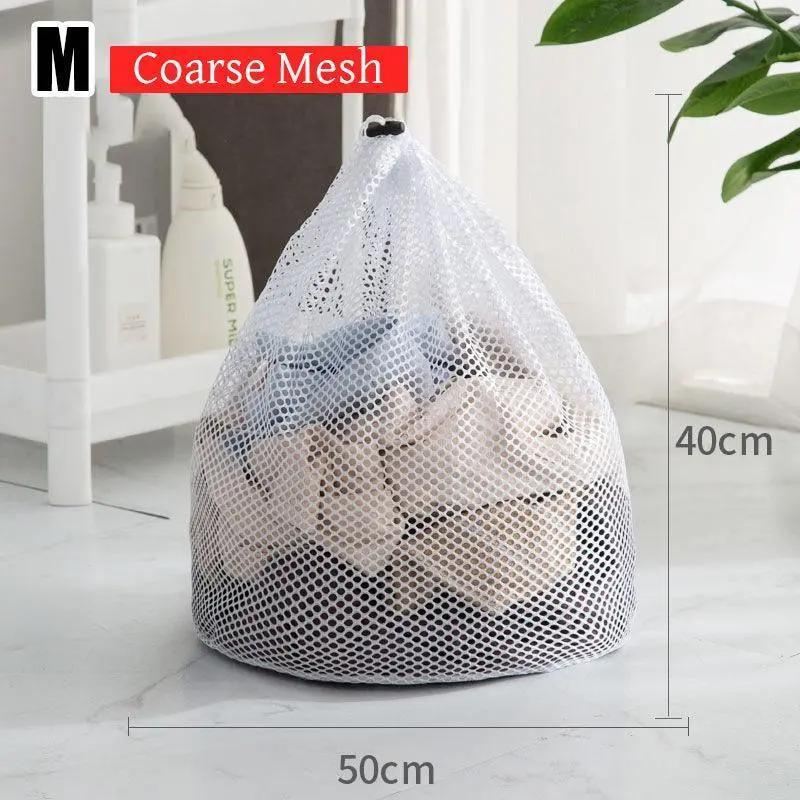 Drawstring Laundry Wash Bag 1PC 3Sizes Polyester - Discount Packaging Warehouse