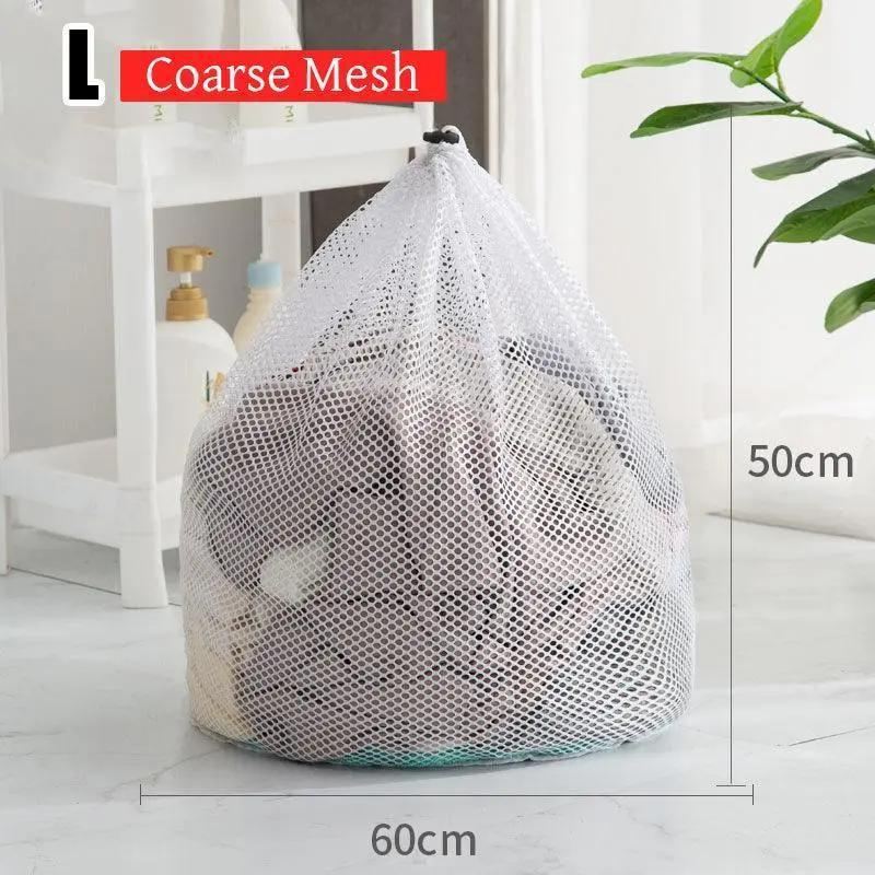 Drawstring Laundry Wash Bag 1PC 3Sizes Polyester - Discount Packaging Warehouse