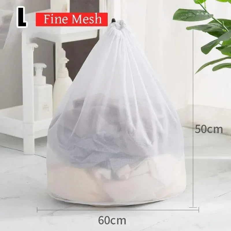 Drawstring Laundry Wash Bag 1PC 3Sizes Polyester - Discount Packaging Warehouse