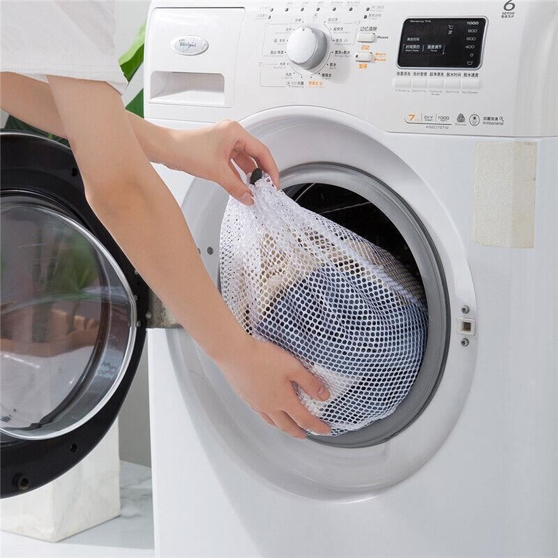 Drawstring Laundry Wash Bag 1PC 3Sizes Polyester - Discount Packaging Warehouse