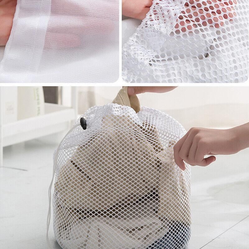 Drawstring Laundry Wash Bag 1PC 3Sizes Polyester - Discount Packaging Warehouse