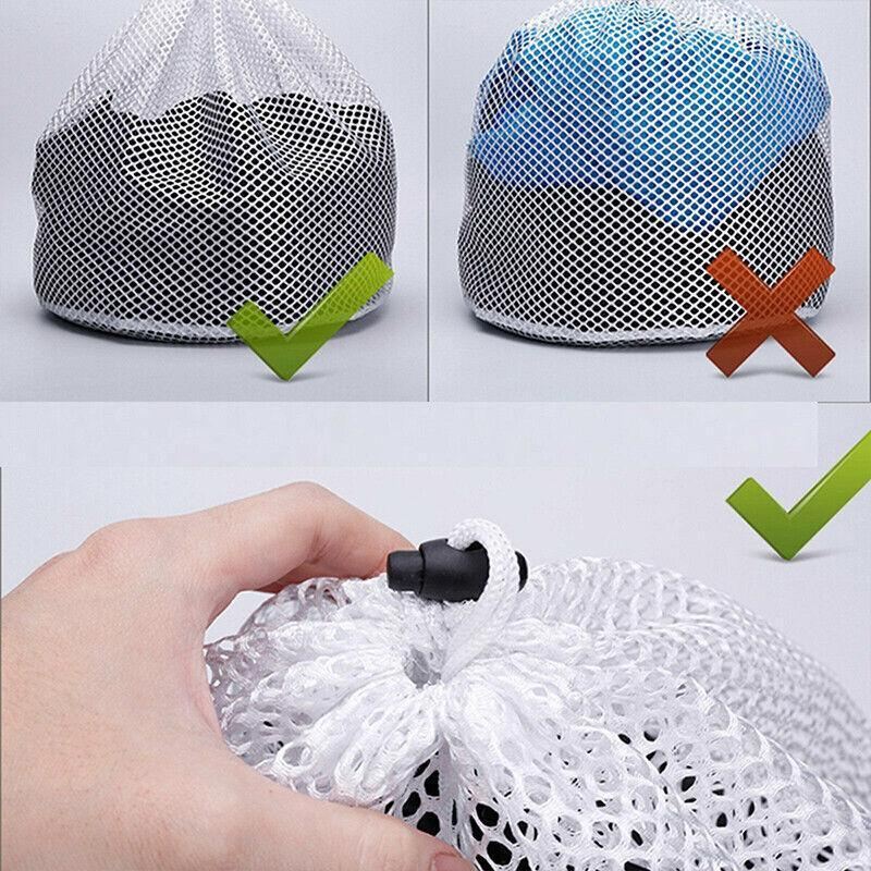 Drawstring Laundry Wash Bag 1PC 3Sizes Polyester - Discount Packaging Warehouse