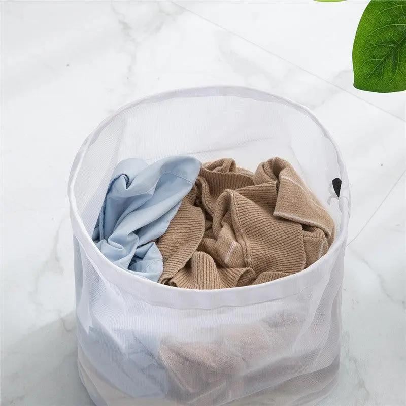 Drawstring Laundry Wash Bag 1PC 3Sizes Polyester - Discount Packaging Warehouse