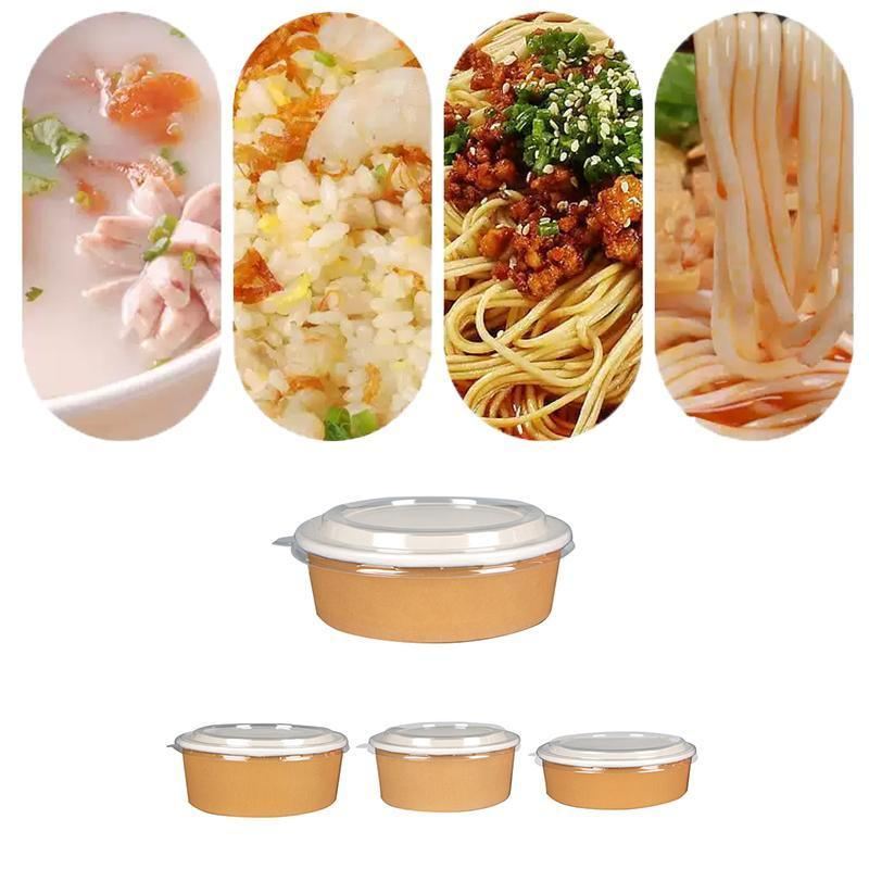 Durable and convenient take away containers for food storage.