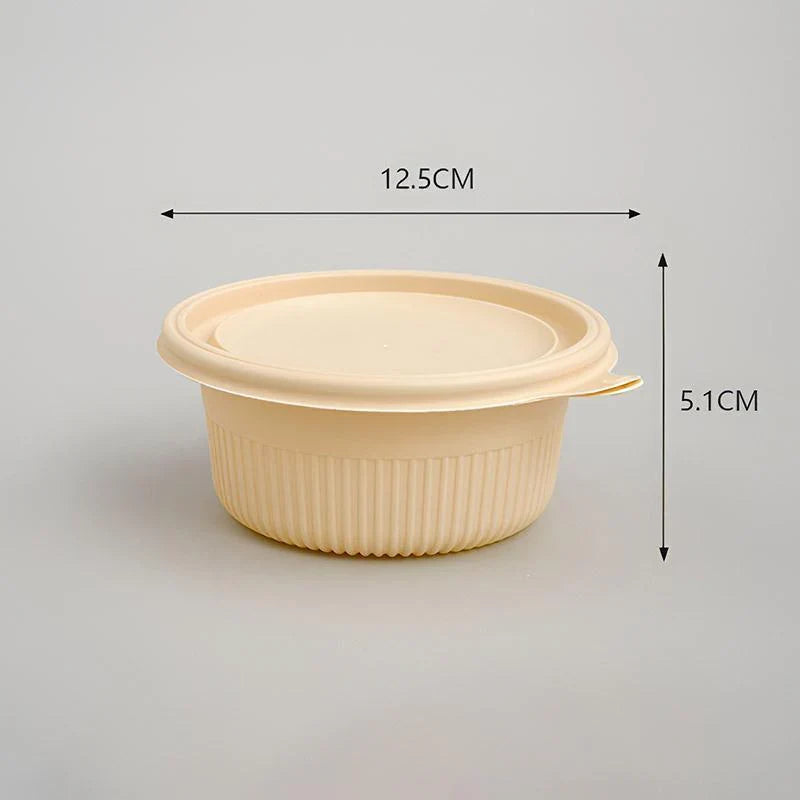 Durable Disposable Bowl with Lid for Convenient Serving