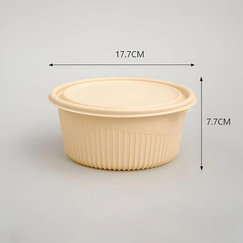 Durable Disposable Bowl with Lid for Convenient Serving
