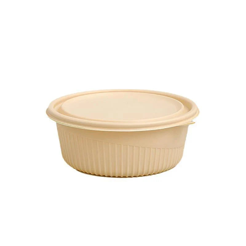 Durable Disposable Bowl with Lid for Convenient Serving